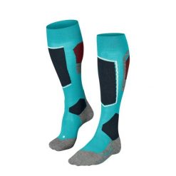 Podkolanówki damskie Falke SK4 Advanced. Niebieskie skarpetki damskie Falke, bez wzorów. Za 205.50 zł.