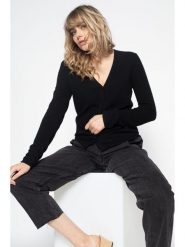 Perfect Cashmere Kaszmirowy kardigan "Paige" w kolorze czarnym rozmiar: M. Czarne kardigany damskie Perfect Cashmere, m, bez wzorów, z kaszmiru. Za 407.53 zł.