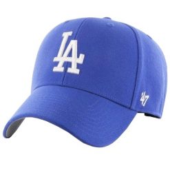 Czapka z daszkiem dla dorosłych 47 Brand Los Angeles Dodgers Cap. Niebieskie czapki z daszkiem damskie 47 Brand, bez wzorów, z wełny. Za 157.00 zł.