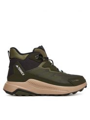 Adidas Trekkingi Terrex Anylander CLIMAWARM+ JQ9951 Khaki. Brązowe obuwie trekkingowe damskie Adidas, z materiału, bez zapięcia. Za 529.99 zł.