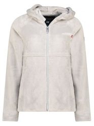 Geographical Norway Kurtka polarowa "Ulotta" w kolorze jasnoszarym rozmiar: XXL. Zielone kurtki damskie Geographical Norway, xxl, bez wzorów, z polaru, bez kaptura. Za 122.38 zł.