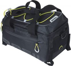 Torba na bagaż „Miles” - czarna/limonkowa. Czarne torby sportowe BASIL, bez wzorów, z materiału. Za 309.99 zł.