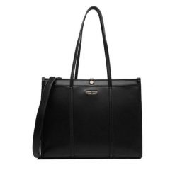 Torebka Nine West. Czarne shopper bag Nine West, bez wzorów, bez dodatków. Za 349.99 zł.