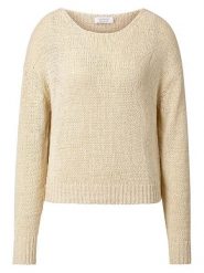 Rich & Royal Sweter w kolorze beżowym rozmiar: L. Brązowe swetry klasyczne damskie Rich & Royal, l, bez kołnierzyka. Za 224.95 zł.