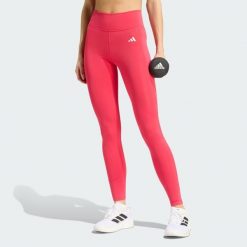 Długie legginsy Optimé Essentials Stash Pocket. Brązowe legginsy damskie Adidas, l, bez wzorów, z elastanu. Za 199.00 zł.