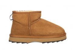 Śniegowce Emu Sharky Micro Chestnut Black 119193, Brązowy, Skóra naturalna - 40. Brązowe śniegowce damskie EMU, z gumy. W wyprzedaży za 494.10 zł.