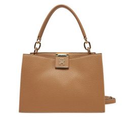 Torebka Tommy Hilfiger. Brązowe torebki klasyczne damskie Tommy Hilfiger, bez dodatków. Za 379.99 zł.