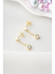 Lodie Silver Srebrne kolczyki-wkrętki z cyrkoniami rozmiar: onesize. Szare kolczyki damskie Lodie Silver, z cyrkonią, srebrne. Za 121.80 zł.