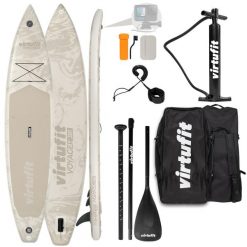 Nadmuchiwany Deska Sup - Voyager 381 - W zestawie akcesoria i torba transportowa. Brązowe torby sportowe VIRTUFIT, bez wzorów, z materiału, duże. Za 1,483.00 zł.