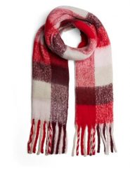 Pieces Szal w kolorze czerwonym rozmiar: onesize. Czerwone szaliki damskie Pieces, bez wzorów. Za 79.21 zł.