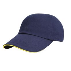 Czapka Z Daszkiem Ze Szczotkowanej Bawełny. Czarne czapki z daszkiem damskie RESULT HEADWEAR, bez wzorów, z bawełny. Za 37.99 zł.
