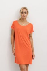 SUKIENKA ALICE MODAL GREJPFRUTOWA M - Flawless. Sukienki damskie Flawless, bez wzorów, z bawełny, biznesowe, bez ramiączek. Za 75.00 zł.