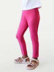 Mayoral Spodnie dresowe 748 Różowy Slim Fit. Czerwone spodnie dresowe dziewczęce Mayoral, bez wzorów, z bawełny. Za 49.99 zł.