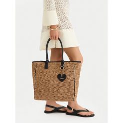 Torebka JENNY. Brązowe shopper bag Jenny, bez wzorów, bez dodatków. Za 159.99 zł.