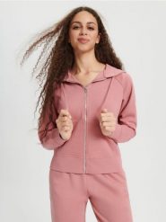Bluza z kapturem - pomarańczowy. Brązowe bluzy damskie Sinsay, l, bez wzorów, z kapturem. W wyprzedaży za 24.99 zł.