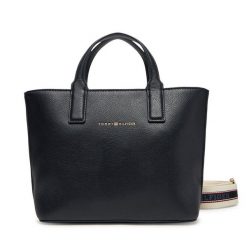 Torebka Tommy Hilfiger. Niebieskie shopper bag Tommy Hilfiger, bez wzorów, bez dodatków. Za 359.99 zł.