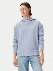 Calvin Klein Bluza Hero Logo K20K205449 Niebieski Regular Fit. Niebieskie bluzy damskie Calvin Klein, xs, bez wzorów, z bawełny, bez kaptura. Za 359.99 zł.