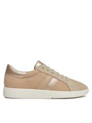 Geox Sneakersy D Meleda D36UGB 08522 C6738 Brązowy. Brązowe obuwie sportowe damskie Geox, ze skóry, bez zapięcia. Za 299.99 zł.