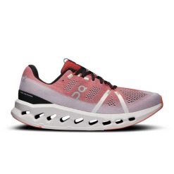 Buty do biegania damskie On Running Cloudsurfer. Czerwone obuwie sportowe damskie On, bez zapięcia, do biegania. W wyprzedaży za 579.00 zł.