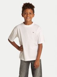 Tommy Hilfiger T-Shirt Essential Archive KB0KB09646 S Biały Regular Fit. Białe t-shirty i koszulki chłopięce Tommy Hilfiger, bez wzorów, z bawełny, bez kołnierzyka, bez ramiączek. Za 69.99 zł.