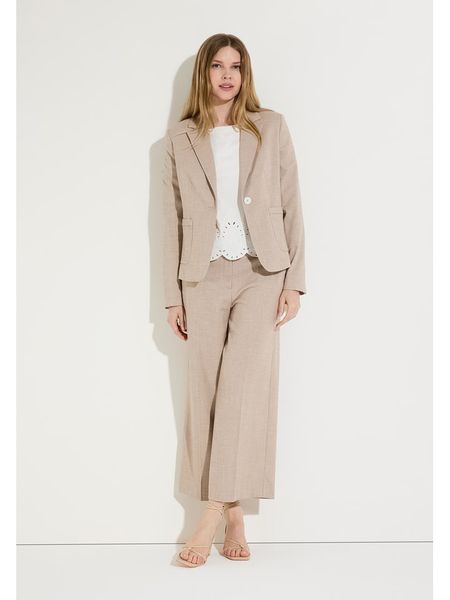 More & More Spodnie w kolorze beżowym rozmiar: 38. Brązowe spodnie materiałowe damskie More & More, bez wzorów, z materiału. Za 264.95 zł.