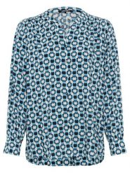 Olsen Bluzka w kolorze turkusowym rozmiar: 38. Niebieskie bluzki damskie Olsen, bez wzorów, z wiskozy, bez kołnierzyka, bez ramiączek. Za 86.99 zł.