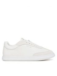 Calvin Klein Sneakersy Cupsole Lace Up - Lth Sue Mix HW0HW02435 Biały. Białe obuwie sportowe damskie Calvin Klein, ze skóry, bez zapięcia. Za 279.99 zł.