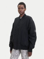 Adidas by Stella McCartney Kurtka bomber True Nature JF8466 Czarny Oversize. Czarne kurtki damskie adidas by Stella McCartney, m, bez wzorów, z syntetyku, bez kaptura. Za 899.99 zł.
