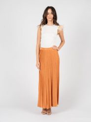 Patrizia Pepe Spódnica | 8G0258/K016 | Kobieta | Pomarańczowy. Brązowe spódnice damskie Patrizia Pepe, na co dzień, uniwersalny, bez wzorów, z gumy, eleganckie. W wyprzedaży za 479.00 zł.