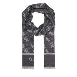 Szal Guess. Czarne szaliki damskie Guess, z aplikacjami. Za 234.99 zł.