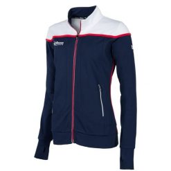 Damska kurtka Reece Varsity Stretch Fit w kolorze granatowo-biało-niebieskim. Białe kurtki damskie REECE, s, bez wzorów, z elastanu, bez kaptura. Za 179.99 zł.