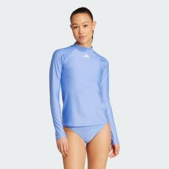 Koszulka Long Sleeves Rashguard. Białe koszulki damskie Adidas, xl, bez wzorów, bez kołnierzyka, bez ramiączek. Za 219.00 zł.