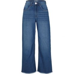 Dżinsy 7/8 Wide Fit. Szare jeansy damskie bonprix. Za 84.99 zł.