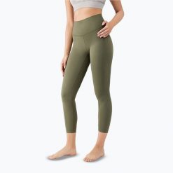 Legginsy do jogi damskie JOYINME 7/8 Unity Ease. Zielone legginsy damskie Joy in me, bez wzorów, na jogę i pilates. Za 129.99 zł.