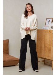 Soft Cashmere Sweter w kolorze kremowym rozmiar: 38/40. Brązowe swetry klasyczne damskie Soft Cashmere, z kaszmiru, bez kołnierzyka. Za 104.99 zł.