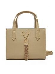 Valentino Torebka Divina VBS1R415G Beżowy. Brązowe kuferki damskie Valentino, bez wzorów, ze skóry, bez dodatków. Za 279.99 zł.
