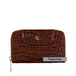 Personalizowany damski portfel skórzany Canaletto PD1445s299 RFIDPS. Brązowe portfele damskie bez wzorów, ze skóry. Za 180.50 zł.