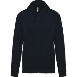 Bluza z kapturem i zamkiem błyskawicznym Kariban Molleton. Niebieskie bluzy damskie KARIBAN, l, bez wzorów, z bawełny, z kapturem. Za 153.50 zł.