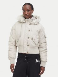 Juicy Couture Kurtka zimowa JCOIJ226553 Beżowy Regular Fit. Brązowe kurtki damskie Juicy Couture, na zimę, l, bez wzorów, z syntetyku, bez kaptura. Za 749.99 zł.