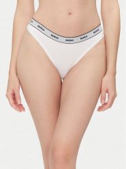 HUGO Komplet 3 par stringów Triplet Thong Stripe 50545680 Biały. Białe komplety bielizny Hugo, bez wzorów, z bawełny. Za 189.99 zł.