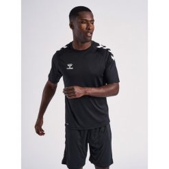 Koszulka Hummel Core Poly. Czarne koszulki damskie Hummel, l, bez wzorów, bez kołnierzyka, bez ramiączek. Za 141.50 zł.