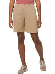 Jack Wolfskin Szorty "Desert" w kolorze beżowym rozmiar: 42. Brązowe szorty damskie Jack Wolfskin, bez wzorów, z podwyższonym stanem. Za 178.95 zł.