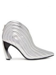 United Nude Botki Zuma Luna HI 11062141170 Srebrny. Szare botki damskie United Nude, ze skóry, bez obcasa, na słupku, bez zapięcia. Za 1,739.00 zł.
