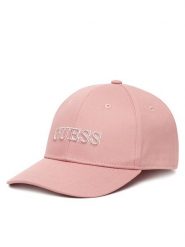 Guess Czapka z daszkiem AW5360 COT01 Różowy. Czerwone czapki z daszkiem damskie Guess, z aplikacjami, z bawełny. Za 109.99 zł.