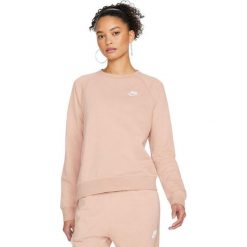 Bluza sportowa damska Nike Nsw Essential Fle Crew. Czerwone bluzy damskie Nike, bez wzorów, bez kaptura. W wyprzedaży za 220.25 zł.