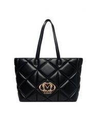 LOVE MOSCHINO Torebka JC4120PP1OLC0000 Czarny. Czarne shopper bag Love Moschino, bez wzorów, ze skóry, bez dodatków. Za 1,049.00 zł.