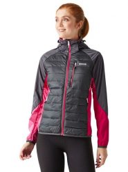 Regatta Kurtka hybrydowa "Andreson Pro" w kolorze antracytowo-różowym rozmiar: 44. Czarne kurtki sportowe damskie Regatta, bez wzorów, bez kaptura. Za 139.54 zł.