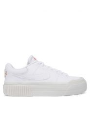 Nike Sneakersy Court Legacy Lift DM7590 Biały. Białe obuwie sportowe damskie Nike, ze skóry, bez zapięcia. Za 329.99 zł.