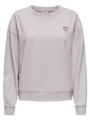 JDY Bluza w kolorze fioletowym rozmiar: XL. Różowe bluzy damskie JDY, xl, z aplikacjami, z bawełny, bez kaptura. Za 79.03 zł.