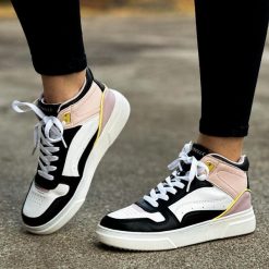 Białe sportowe buty damskie Vinceza 8786 Wt/bk. Białe obuwie sportowe casual damskie VINCEZA, ze skóry. Za 179.00 zł.